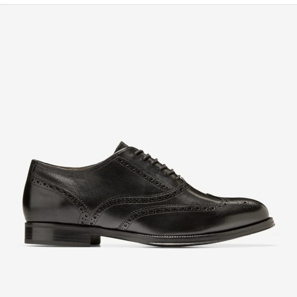 Cole Haan Grand Os 10.5M Modern Classics Wingtip Oxford Lace Dress Shoes Leather main image 14